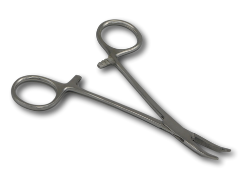 Hemostat Forceps, Bent Tip